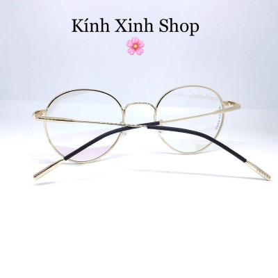 Kính gọng vintage Kim loại Mắt tròn cao cấp (Nhiều màu)
