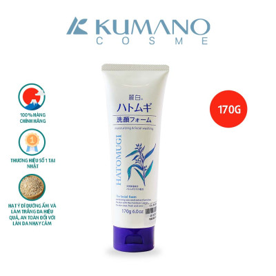 Sữa rửa mặt trắng da Hatomugi Cleansing Foam hạt Ý Dĩ