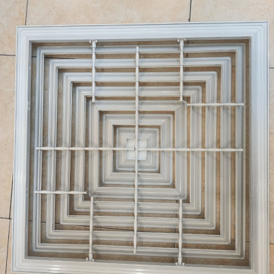 Cửa gió khuếch tán 400x400mm, miệng gió điều hòa, nan gió, chắn gió điều hòa