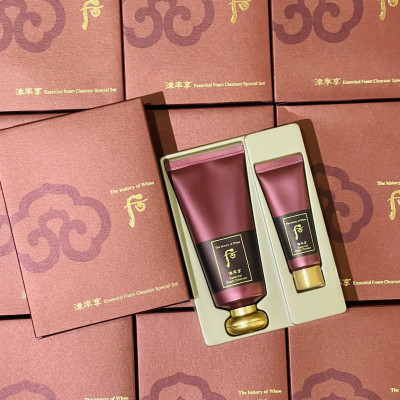 Bộ Sữa Rửa Mặt Dưỡng Ẩm Da Whoo Jinyulhyang Essential Cleansing Foam 180ml + 40ml