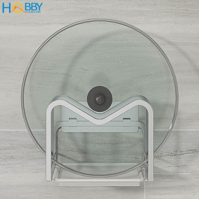 Kệ để thớt nắp vung 2 ngăn dán tường inox 304 Hobby Home Decor TT08