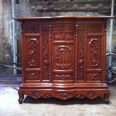 Tủ Thờ Tam Đa Gỗ Gụ