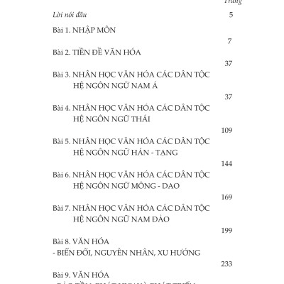 Nhân Học Văn Hóa Việt Nam