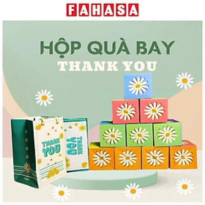 Hộp Quà Tự Bung Thank You - Hoa Cúc Nhiều Màu - The Kas