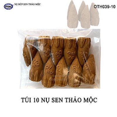 Nụ Sen Thảo Mộc khói ngược hương thơm cổ truyền siêu sạch - PHÚC LỘC THỌ (OTH039) Xông trầm phong thủy, giúp thư giãn tĩnh tâm, an yên - Xua đuổi tà khí tai ương