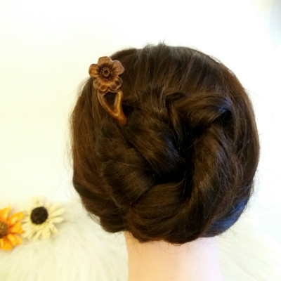 TRÂM CÀI TÓC GỖ HOA MAI ( 1 HOA )