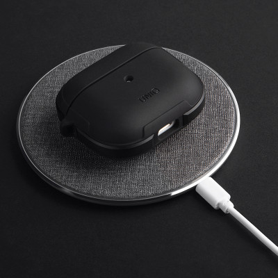 Bao Case Sợi Carbon Kháng Khuẩn UNIQ Valencia Antimicrobial Dành Cho Airpods 3- Hàng Chính Hãng