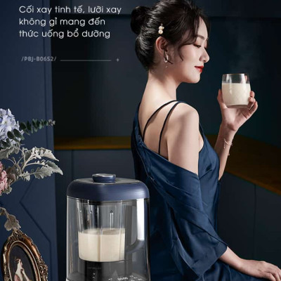 Máy Làm Sữa Hạt Cách Âm, Máy Xay Sữa Hạt BEAR PBJ-B06S2 9 Chức Năng Nấu Xay, Dung Tích 1.5 Lít Công Suất 800 W - Hàng Chính Hãng