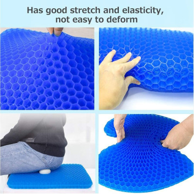 Đệm ngồi Gel 3D tổ ong thoáng khí, Chất liệu Silicon mát lạnh siêu êm - Hàng cao cấp chính hãng miDoctor