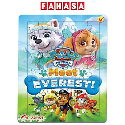 Bộ Xếp Hình A3 Tia Sáng A3-103 - Paw Patrol - Everest (48 Mảnh Ghép)