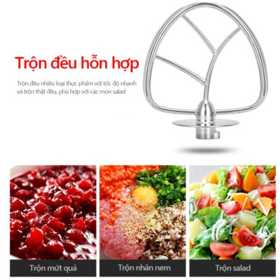 Máy trộn bột, đánh trứng 6.5 lít cao cấp DSP KM3025, 10 tốc độ đánh, công suất 1200W - HÀNG NHẬP KHẨU 