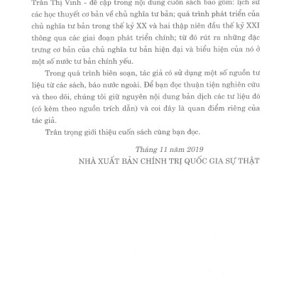 Chủ Nghĩa Tư Bản Lịch Sử Thăng Trầm 120 Năm (1900 - 2020)