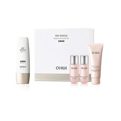 Set Kem Chống Nắng Ohui Day Shield Perfect Sun Black Special Set
