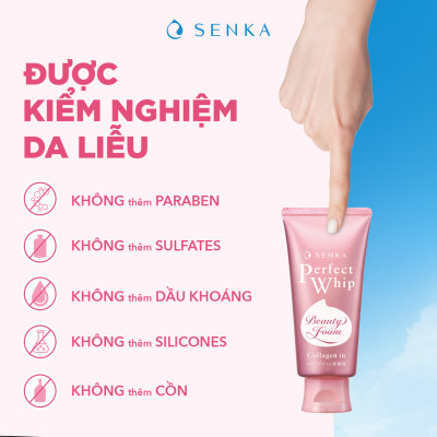 Sữa Rửa Mặt Mịn Và Săn Chắc Da Senka Perfect Whip Collagen In 120G - [4901872462087]