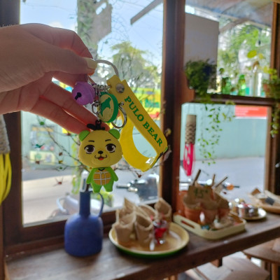 Quà lưu niệm Móc khóa kiêm vật trang trí Gấu Pulo
