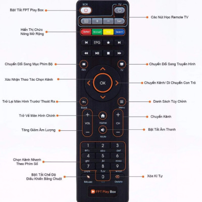 Điều Khiển Thường FPT Play Box 2018 - Hàng nhập khẩu