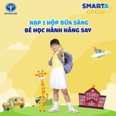 Thùng 48 hộp Sữa dinh dưỡng Smarta Grow Trái Cây 180ml