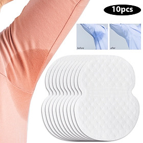 Combo  10 miếng dán thấm hút mồ hôi vùng da dưới cánh tay cho nam và nữ giúp thoáng khí khử mùi an toàn và tiện lợi 