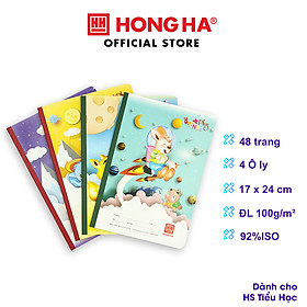 Lốc 10 vở ô ly Hồng Hà 0509