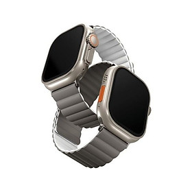Dây Đồng Hồ UNIQ Revix Reversible Magnetic Strap chất liệu Silicone mịn chống thấm nước dành cho Apple Watch (49/45/44/42mm) - Hàng chính hãng