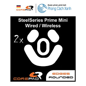 Feet chuột PTFE Corepad Skatez cho SteelSeries Prime Mini Wired / Prime Mini Wireless (2 bộ) - Hàng Chính Hãng