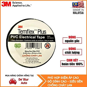Băng keo điện PVC chống cháy lan 19mm x 18m 3M 1518