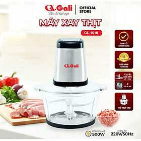 Máy xay thịt gia đình, đa chức năng xay các loại thịt, tôm cua cá, gia vị hành tỏi ớt, sinh tố, cháo, hàng chính hãng, bảo hành 1 năm Gali