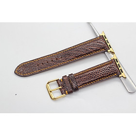 DÂY DA ĐÀ ĐIỂU THẬT HANDMADE HÀNG CHÍNH HÃNG SONGHAN LEATHER , DÂY ĐEO THAY THẾ DÀNH CHO APPLE WATCH PHÙ HỢP CÁC DÒNG SERIES 1-2-3-4-5-6-SE-7 38mm 40mm 41mm 42mm 44mm 45mm   AWOS-01
