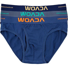 Bộ 3 Quần Lót Woada Brief Cotton Thông Hơi LK009 - Màu Ngẫu Nhiên