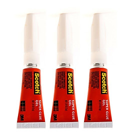 Bộ 3 chai keo dán giày, gỗ, nhựa đa năng siêu dính 3M Scotch 3M-3M-AD113