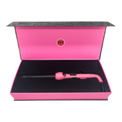 Máy Uốn Màn Hình LCD + Lõi Sứ Phủ Tourmaline PYT Digital Curling Wand Size 25/18mm - Màu Hồng - Nhiệt Hồng Ngoại Xa
