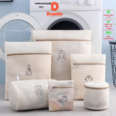 Bộ 6 túi giặt siêu dày 3 lớp cao cấp - Combo 6 túi lưới bảo vệ quần áo dùng cho máy giặt siêu bền tiện dụng chính hãng