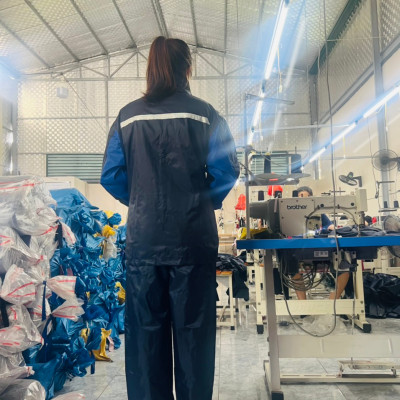 Áo Mưa Bộ 2 Lớp Chống Thấm Nước Cao Cấp - Chất Liệu Vải Dù 62A (1/12)