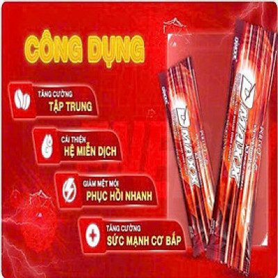 DMAXX thức uống bổ sung vitamin năng lượng không đường DAMODE 52 gói màu đỏ mỗi gói 2,2gr