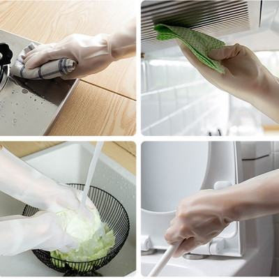 Găng Tay Cao Su Siêu Dai Cho Rửa Bát Giặt Đồ Vệ Sinh Nhà Cửa