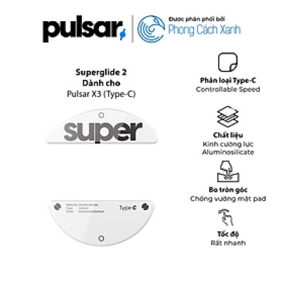 Feet chuột Pulsar Superglide 2 - Pulsar X3 (Type-C) - Hàng Chính Hãng