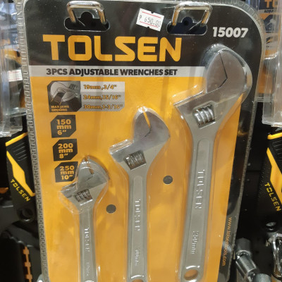 BỘ 3 MỎ LẾT CÁN TRƠN 6/8/10 INCH TOLSEN 15007 - HÀNG CHÍNH HÃNG