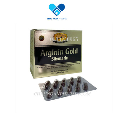 Arginin Gold Silymarin Đại Uy (Hộp 6 vỉ x 10 viên nang mềm)