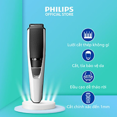 Máy Tạo Kiểu Râu PHILIPS BT3206/14, Lưỡi Cắt Thân Thiện Với Da, Đa Chế Độ, Hàng Chính Hãng