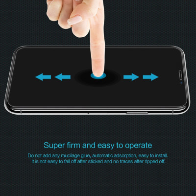 Miếng dán kinh cường lực cho iPhone 11 Pro Max (6.5 inch) / Xs Max hiệu Nillkin (độ cứng 9H, mỏng 0.33mm, chống dầu, hạn chế vân tay) - Hàng chính hãng