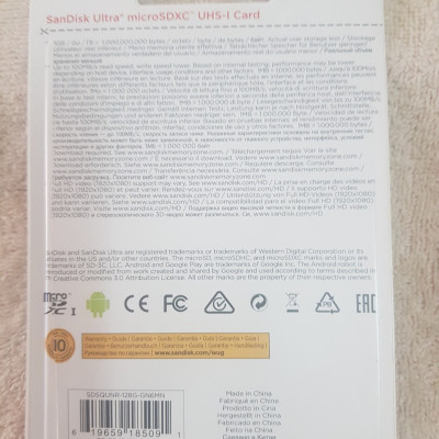 Thẻ Nhớ điện thoại Micro SDXC SanDiskk UHS-1 128GB Class 10 - Hàng chính hãng