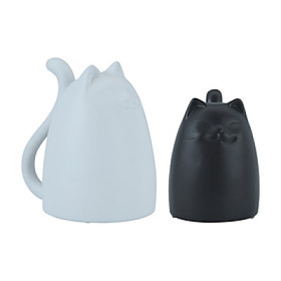 Bộ Tượng Mèo Trắng/Đen MEOWMIE | Index Living Mall | Nhập khẩu Thái Lan