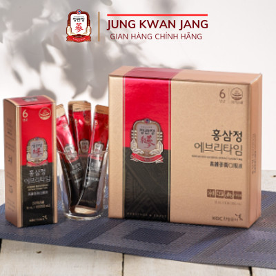 Tinh Chất Hồng Sâm Pha Sẵn KGC Jung Kwan Jang EveryTime Original (10 ml x 10 gói)
