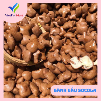 Bánh Gấu Socola Nhân Kem Viettin Mart 500G