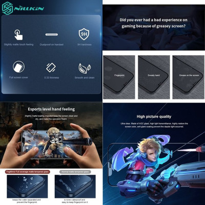 Kính Cường Lực chống vân tay Nillkin Glass FogMirror 2.5D cho Iphone 12/12 Pro (6.1) - 12 Pro Max (6.7) - Hàng Chính Hãng