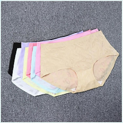 Combo 5 quần lót thun lạnh in hình môi, vải thông thoáng co dãn