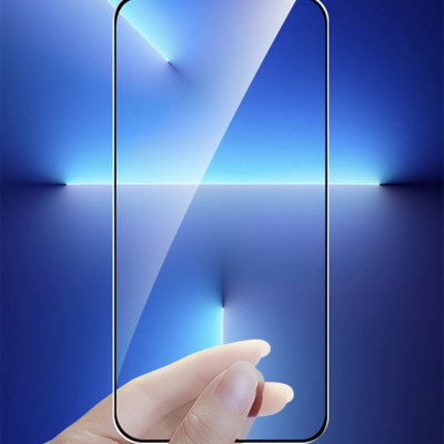 Miếng Dán Kính Cường Lực Full Viền Đen GOR cho iPhone 14 / 14 Plus / 14 Pro / 14 ProMax - Hàng Chính Hãng