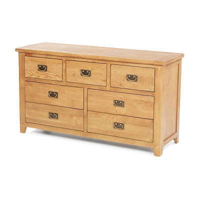 Tủ 7 Ngăn Kéo Ngang Rustic Gỗ Sồi IBIE