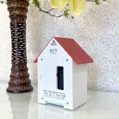 Đồng hồ Cuckoo Rhythm 4RH797SR01, kích thước 18.5×14.6×10.7 cm/480g. Dùng Pin