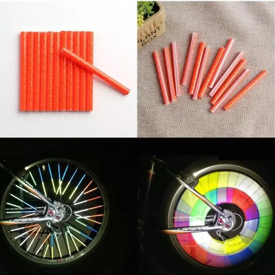 Que Phản Quang Gắn Nan Hoa, Căm Tăm Xe Đạp Trang Trí Bánh Xe Đạp An Toàn Ban Đêm (12 chiếc/75mm) Mai Lee
